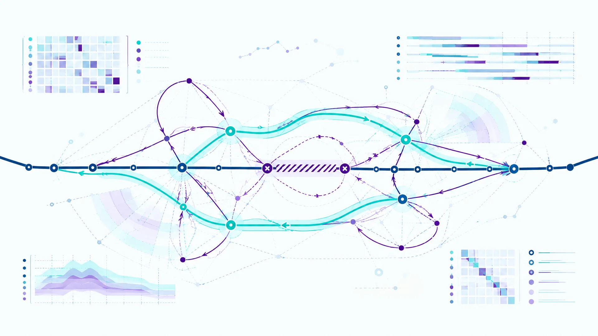 Schematischer Netzgraph für Baustellenfahrpläne und Trassenanmeldungen
